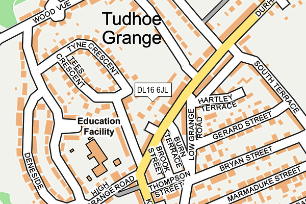 DL16 6JL map - OS OpenMap – Local (Ordnance Survey) DL16 6JL map - OS OpenMap – Local (Ordnance Survey)