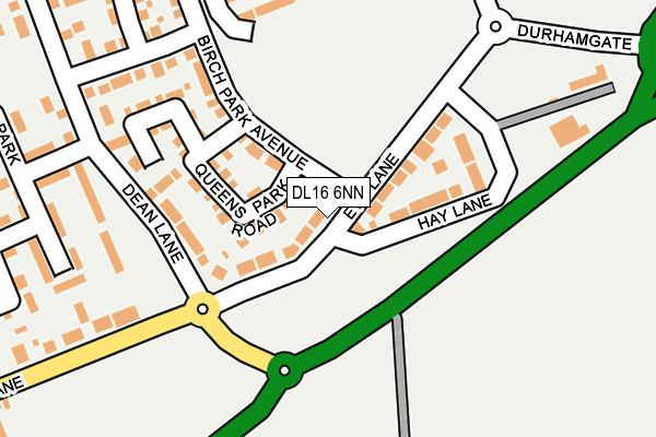 DL16 6NN map - OS OpenMap – Local (Ordnance Survey) DL16 6NN map - OS OpenMap – Local (Ordnance Survey)