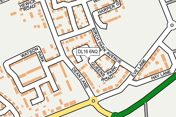 DL16 6NQ map - OS OpenMap – Local (Ordnance Survey)