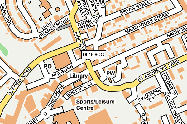 DL16 6QG map - OS OpenMap – Local (Ordnance Survey) DL16 6QG map - OS OpenMap – Local (Ordnance Survey)