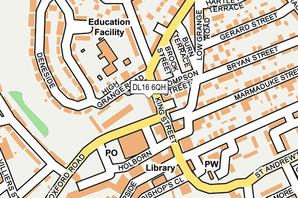 DL16 6QH map - OS OpenMap – Local (Ordnance Survey) DL16 6QH map - OS OpenMap – Local (Ordnance Survey)
