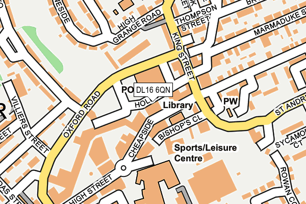 DL16 6QN map - OS OpenMap – Local (Ordnance Survey) DL16 6QN map - OS OpenMap – Local (Ordnance Survey)