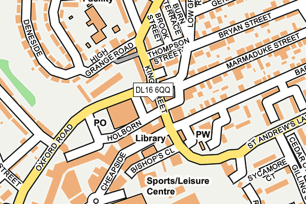 DL16 6QQ map - OS OpenMap – Local (Ordnance Survey) DL16 6QQ map - OS OpenMap – Local (Ordnance Survey)