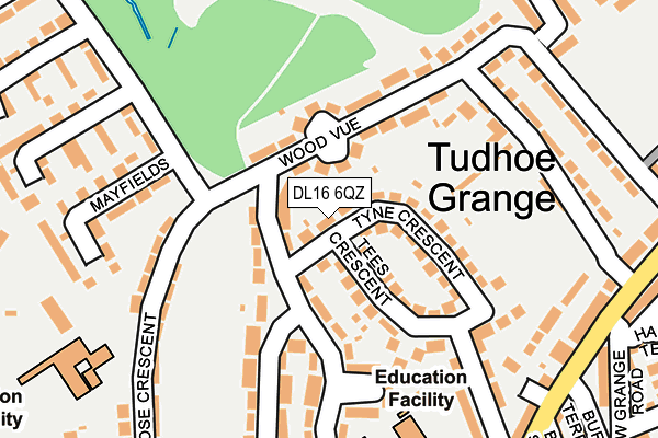 DL16 6QZ map - OS OpenMap – Local (Ordnance Survey) DL16 6QZ map - OS OpenMap – Local (Ordnance Survey)
