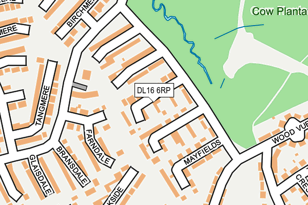 DL16 6RP map - OS OpenMap – Local (Ordnance Survey) DL16 6RP map - OS OpenMap – Local (Ordnance Survey)