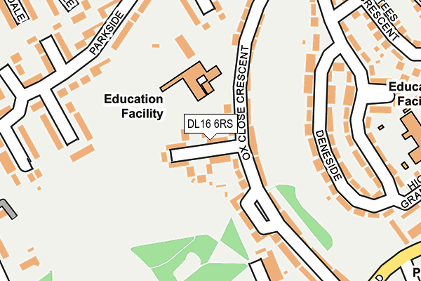 DL16 6RS map - OS OpenMap – Local (Ordnance Survey) DL16 6RS map - OS OpenMap – Local (Ordnance Survey)