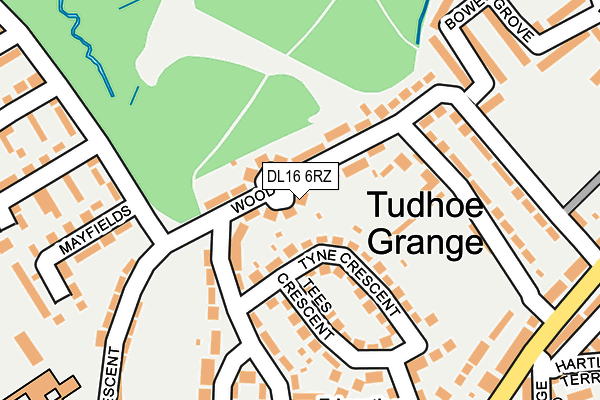 DL16 6RZ map - OS OpenMap – Local (Ordnance Survey) DL16 6RZ map - OS OpenMap – Local (Ordnance Survey)