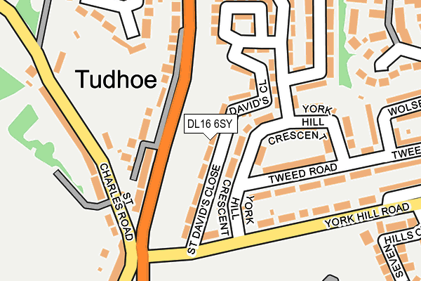 DL16 6SY map - OS OpenMap – Local (Ordnance Survey) DL16 6SY map - OS OpenMap – Local (Ordnance Survey)