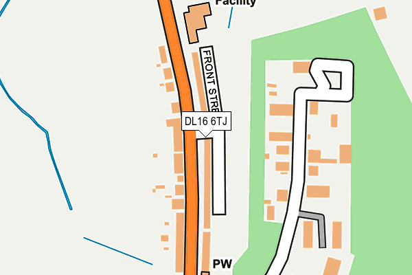 DL16 6TJ map - OS OpenMap – Local (Ordnance Survey) DL16 6TJ map - OS OpenMap – Local (Ordnance Survey)