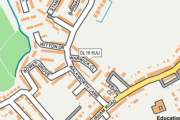 DL16 6UU map - OS OpenMap – Local (Ordnance Survey) DL16 6UU map - OS OpenMap – Local (Ordnance Survey)