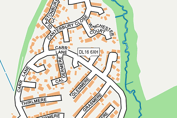 DL16 6XH map - OS OpenMap – Local (Ordnance Survey) DL16 6XH map - OS OpenMap – Local (Ordnance Survey)