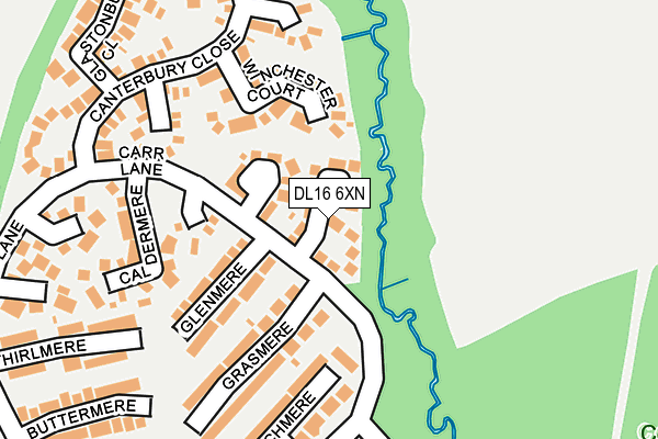 DL16 6XN map - OS OpenMap – Local (Ordnance Survey) DL16 6XN map - OS OpenMap – Local (Ordnance Survey)