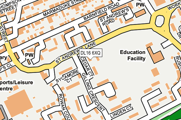 DL16 6XQ map - OS OpenMap – Local (Ordnance Survey) DL16 6XQ map - OS OpenMap – Local (Ordnance Survey)