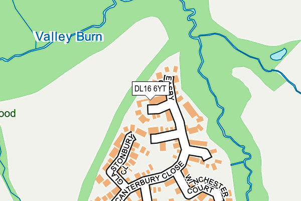 DL16 6YT map - OS OpenMap – Local (Ordnance Survey) DL16 6YT map - OS OpenMap – Local (Ordnance Survey)