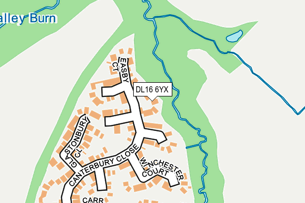 DL16 6YX map - OS OpenMap – Local (Ordnance Survey) DL16 6YX map - OS OpenMap – Local (Ordnance Survey)