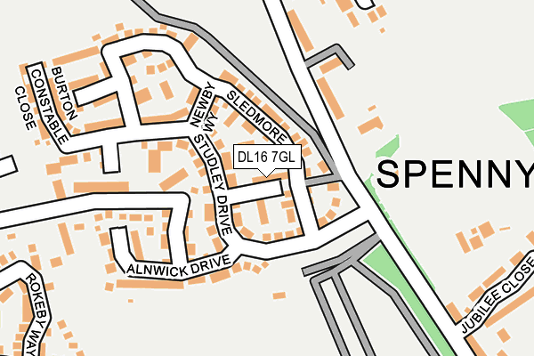 DL16 7GL map - OS OpenMap – Local (Ordnance Survey)