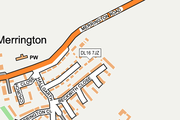 DL16 7JZ map - OS OpenMap – Local (Ordnance Survey) DL16 7JZ map - OS OpenMap – Local (Ordnance Survey)