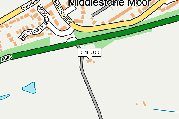 DL16 7QD map - OS OpenMap – Local (Ordnance Survey) DL16 7QD map - OS OpenMap – Local (Ordnance Survey)