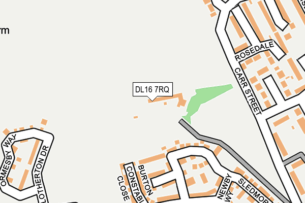 DL16 7RQ map - OS OpenMap – Local (Ordnance Survey) DL16 7RQ map - OS OpenMap – Local (Ordnance Survey)
