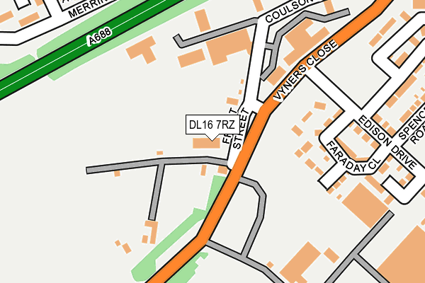 DL16 7RZ map - OS OpenMap – Local (Ordnance Survey) DL16 7RZ map - OS OpenMap – Local (Ordnance Survey)