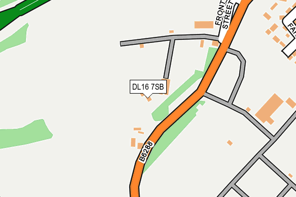 DL16 7SB map - OS OpenMap – Local (Ordnance Survey) DL16 7SB map - OS OpenMap – Local (Ordnance Survey)