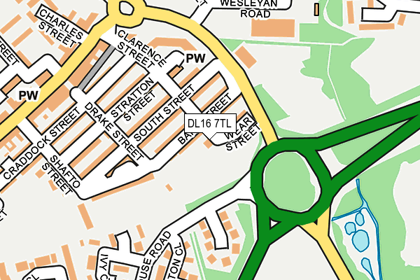 DL16 7TL map - OS OpenMap – Local (Ordnance Survey) DL16 7TL map - OS OpenMap – Local (Ordnance Survey)