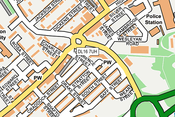 DL16 7UH map - OS OpenMap – Local (Ordnance Survey) DL16 7UH map - OS OpenMap – Local (Ordnance Survey)