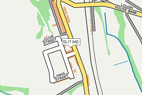 DL17 0AD map - OS OpenMap – Local (Ordnance Survey) DL17 0AD map - OS OpenMap – Local (Ordnance Survey)