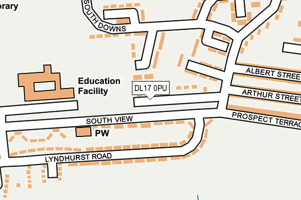 DL17 0PU map - OS OpenMap – Local (Ordnance Survey) DL17 0PU map - OS OpenMap – Local (Ordnance Survey)
