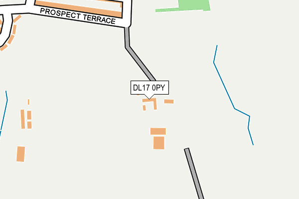 DL17 0PY map - OS OpenMap – Local (Ordnance Survey) DL17 0PY map - OS OpenMap – Local (Ordnance Survey)