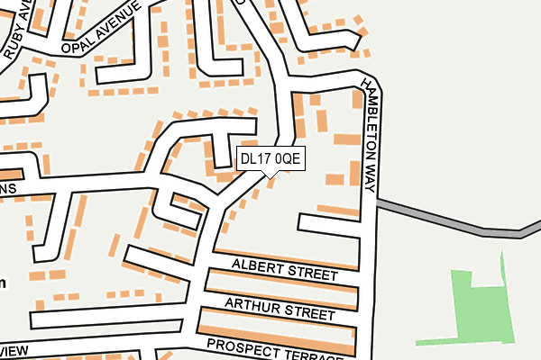 DL17 0QE map - OS OpenMap – Local (Ordnance Survey) DL17 0QE map - OS OpenMap – Local (Ordnance Survey)