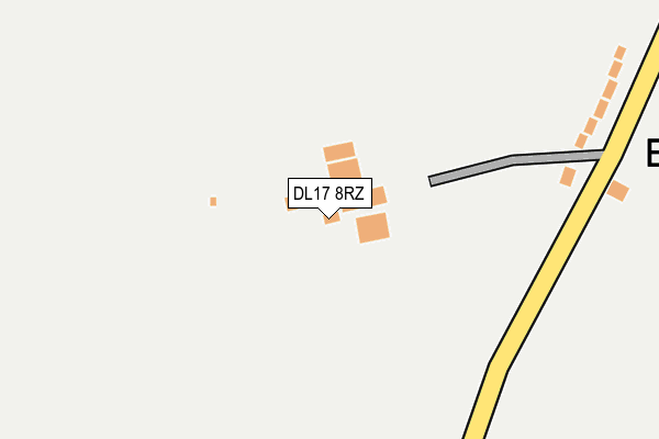 DL17 8RZ map - OS OpenMap – Local (Ordnance Survey) DL17 8RZ map - OS OpenMap – Local (Ordnance Survey)