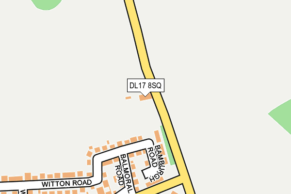DL17 8SQ map - OS OpenMap – Local (Ordnance Survey) DL17 8SQ map - OS OpenMap – Local (Ordnance Survey)