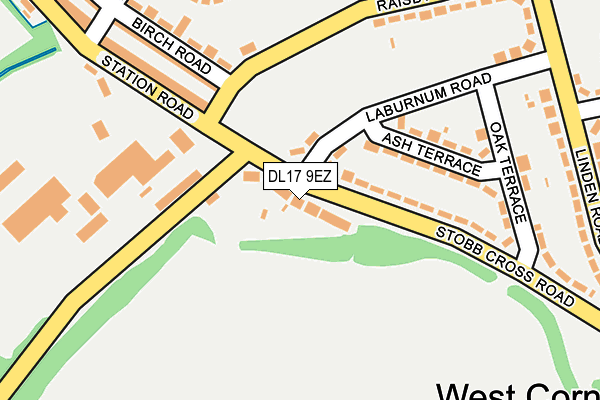 DL17 9EZ map - OS OpenMap – Local (Ordnance Survey) DL17 9EZ map - OS OpenMap – Local (Ordnance Survey)