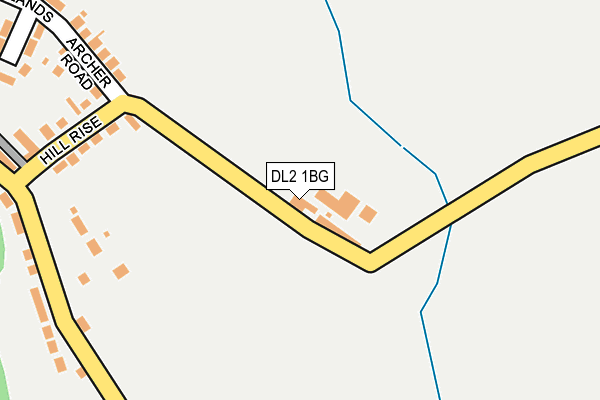 DL2 1BG map - OS OpenMap – Local (Ordnance Survey) DL2 1BG map - OS OpenMap – Local (Ordnance Survey)