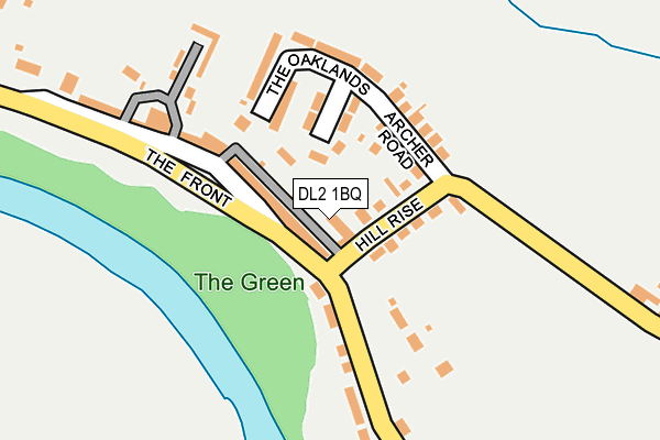 DL2 1BQ map - OS OpenMap – Local (Ordnance Survey) DL2 1BQ map - OS OpenMap – Local (Ordnance Survey)