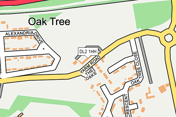 DL2 1HH map - OS OpenMap – Local (Ordnance Survey) DL2 1HH map - OS OpenMap – Local (Ordnance Survey)