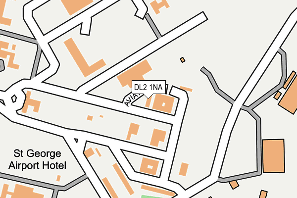 DL2 1NA map - OS OpenMap – Local (Ordnance Survey) DL2 1NA map - OS OpenMap – Local (Ordnance Survey)