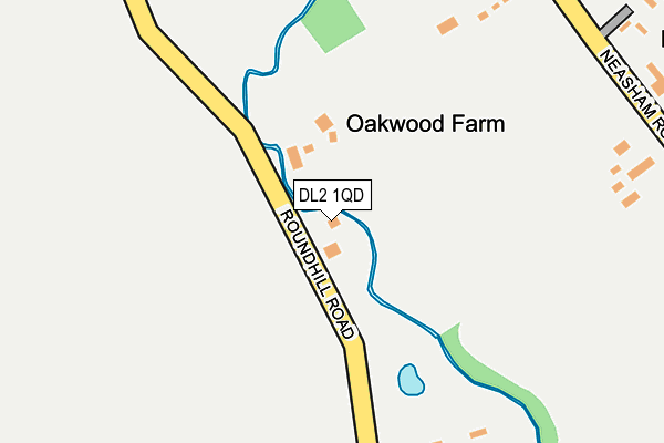 DL2 1QD map - OS OpenMap – Local (Ordnance Survey) DL2 1QD map - OS OpenMap – Local (Ordnance Survey)