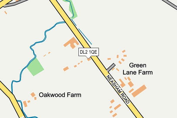 DL2 1QE map - OS OpenMap – Local (Ordnance Survey) DL2 1QE map - OS OpenMap – Local (Ordnance Survey)