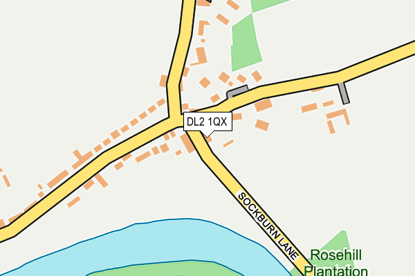 DL2 1QX map - OS OpenMap – Local (Ordnance Survey) DL2 1QX map - OS OpenMap – Local (Ordnance Survey)