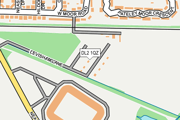 DL2 1QZ map - OS OpenMap – Local (Ordnance Survey) DL2 1QZ map - OS OpenMap – Local (Ordnance Survey)