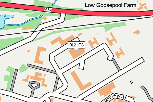 DL2 1TS map - OS OpenMap – Local (Ordnance Survey) DL2 1TS map - OS OpenMap – Local (Ordnance Survey)
