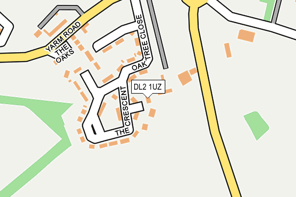 DL2 1UZ map - OS OpenMap – Local (Ordnance Survey) DL2 1UZ map - OS OpenMap – Local (Ordnance Survey)