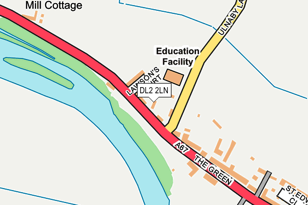 DL2 2LN map - OS OpenMap – Local (Ordnance Survey) DL2 2LN map - OS OpenMap – Local (Ordnance Survey)