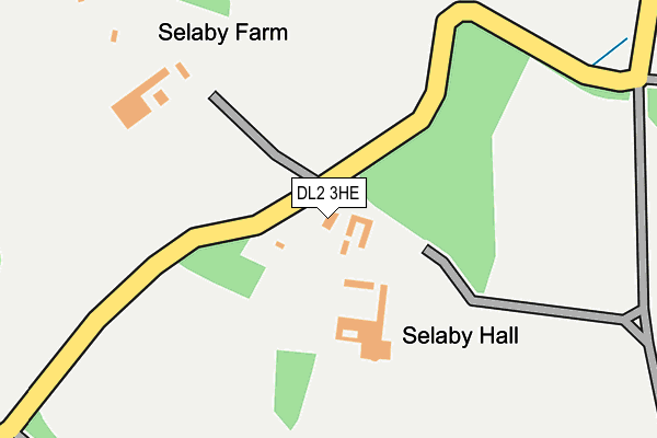 DL2 3HE map - OS OpenMap – Local (Ordnance Survey) DL2 3HE map - OS OpenMap – Local (Ordnance Survey)
