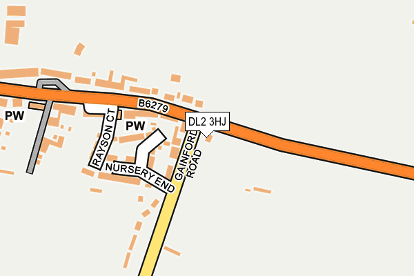 DL2 3HJ map - OS OpenMap – Local (Ordnance Survey) DL2 3HJ map - OS OpenMap – Local (Ordnance Survey)