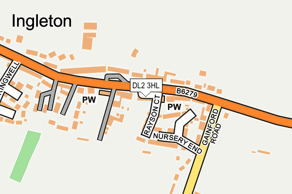 DL2 3HL map - OS OpenMap – Local (Ordnance Survey) DL2 3HL map - OS OpenMap – Local (Ordnance Survey)