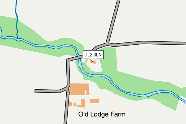 DL2 3LN map - OS OpenMap – Local (Ordnance Survey) DL2 3LN map - OS OpenMap – Local (Ordnance Survey)