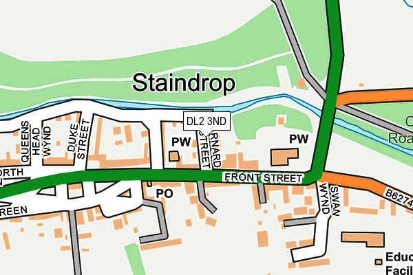 DL2 3ND map - OS OpenMap – Local (Ordnance Survey) DL2 3ND map - OS OpenMap – Local (Ordnance Survey)
